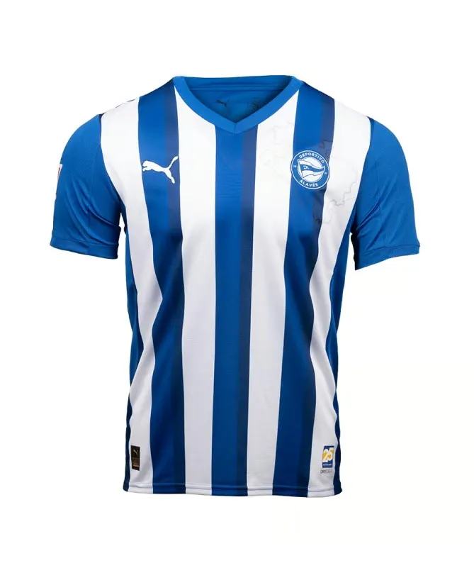 Maillot Domicile Enfant Alavés 2025/26 Sans Sponsor