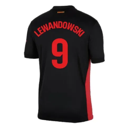 T-shirt extérieur LEWANDOWSKI FC Barcelone 2024/25 pour enfant