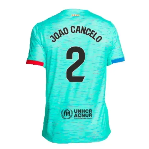 T-shirt troisième JOAO CANCELO FC Barcelone 2023/24 pour femme