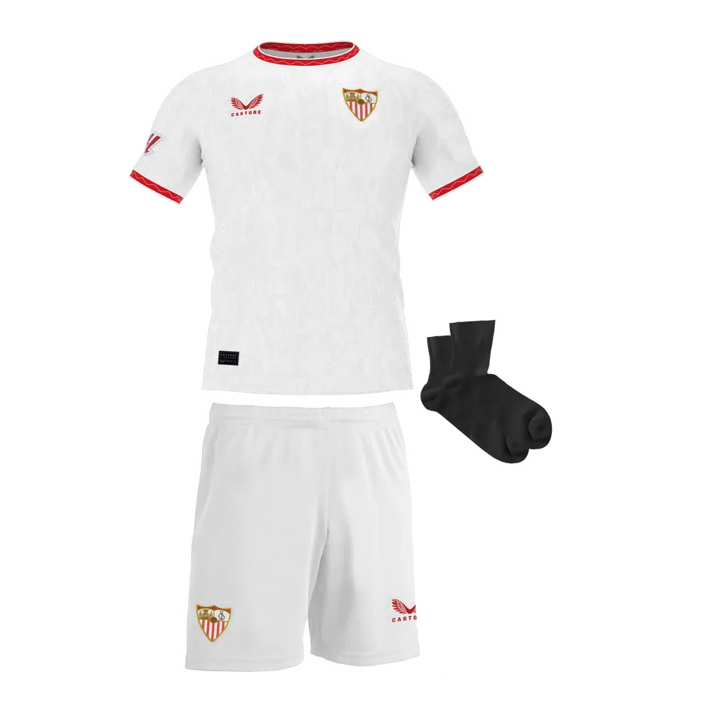 Kit domicile enfant Sevilla FC 2024/25