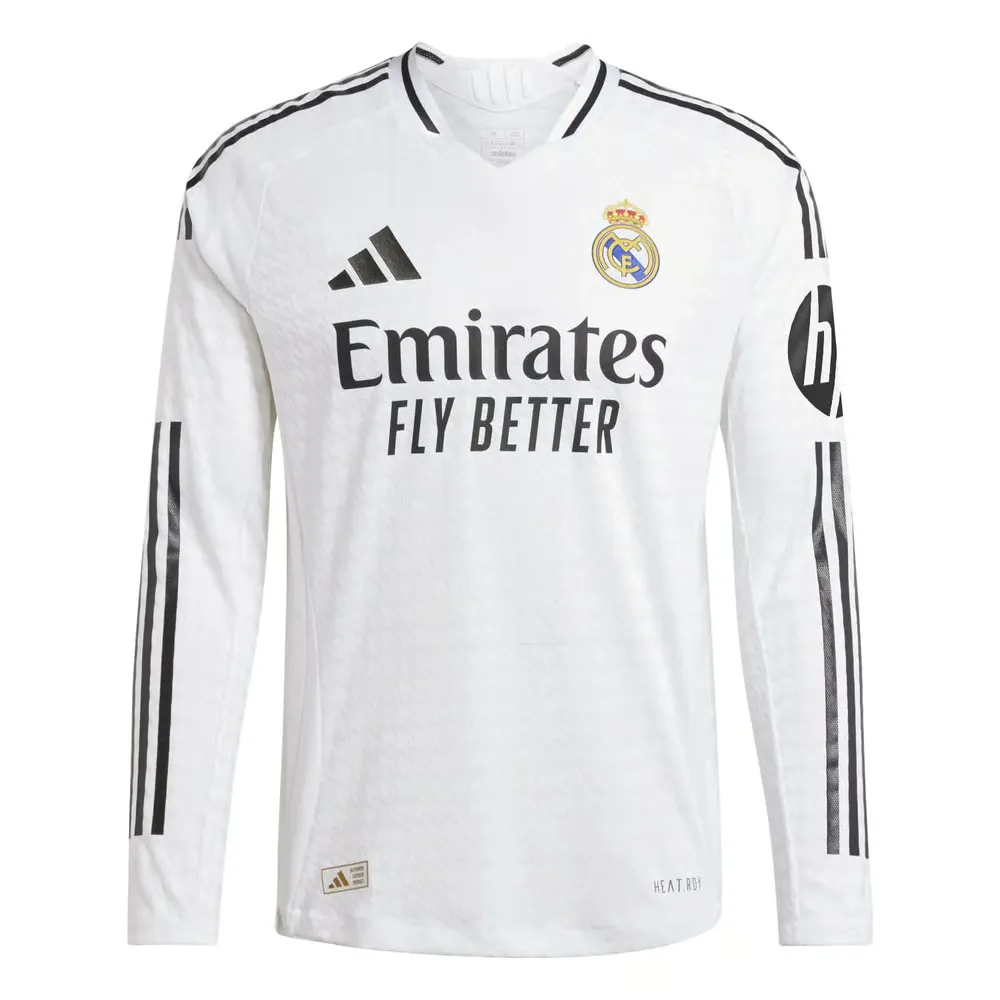 Maillot authentic à manches longues domicile homme Real Madrid 2024/25