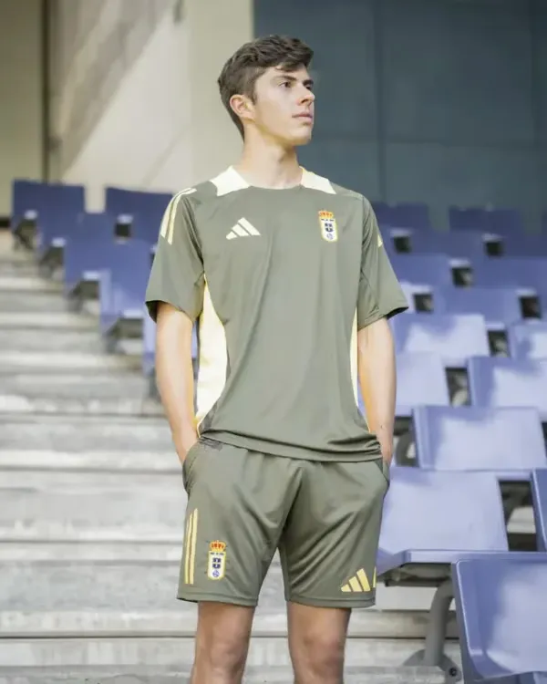 Shorts de training authentique troisième Real Oviedo 2024/25 homme - Olive