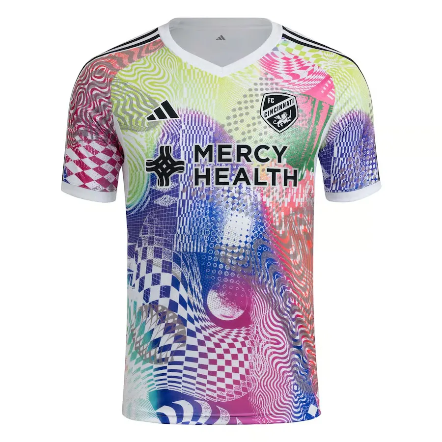 Troisième maillot pré-match homme FC Cincinnati 2025 - Blanc