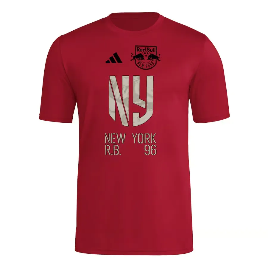 Troisième maillot AEROREADY à fermeture homme New York Red Bulls 2025 - Rouge