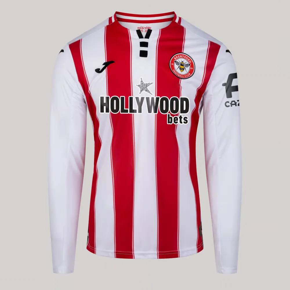 Maillot Domicile Manches Longues Enfant Brentford 2025/26