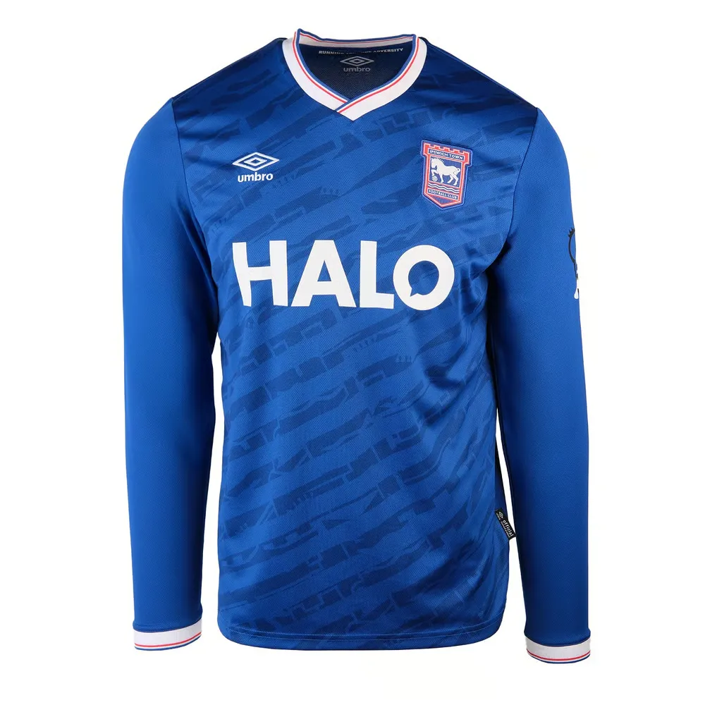 Femme Ipswich Town 2025/26 Maillot Domicile Manches Longues