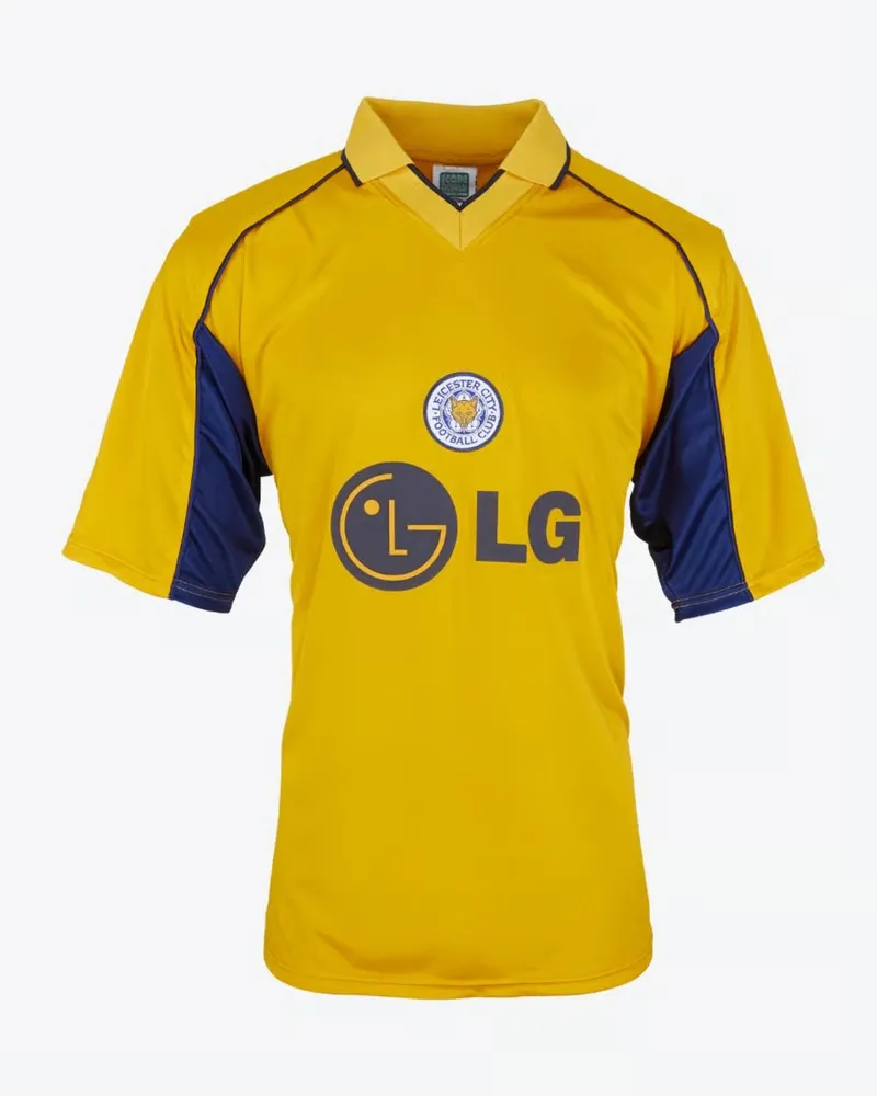 Maillot rétro Leicester City extérieur 2002 enfant