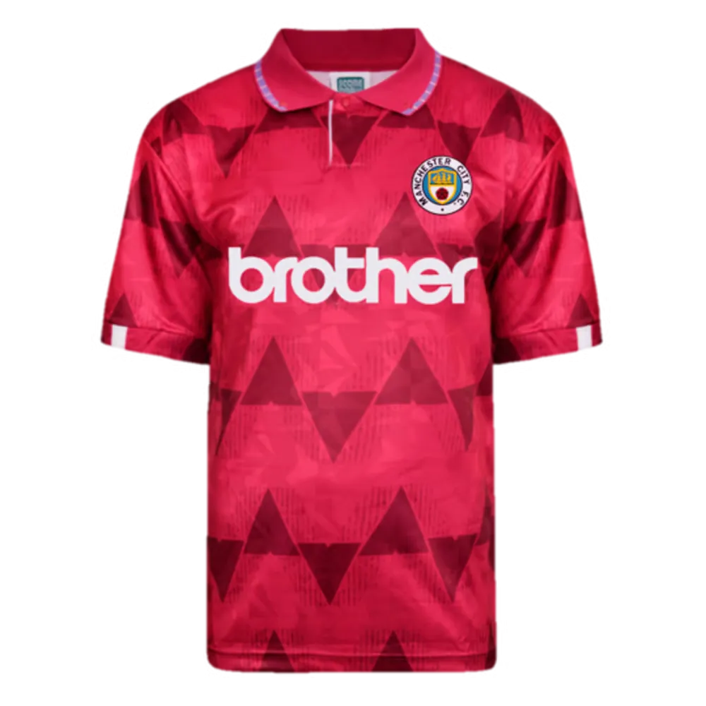 Enfant Manchester City 1989 Extérieur Rétro Maillot