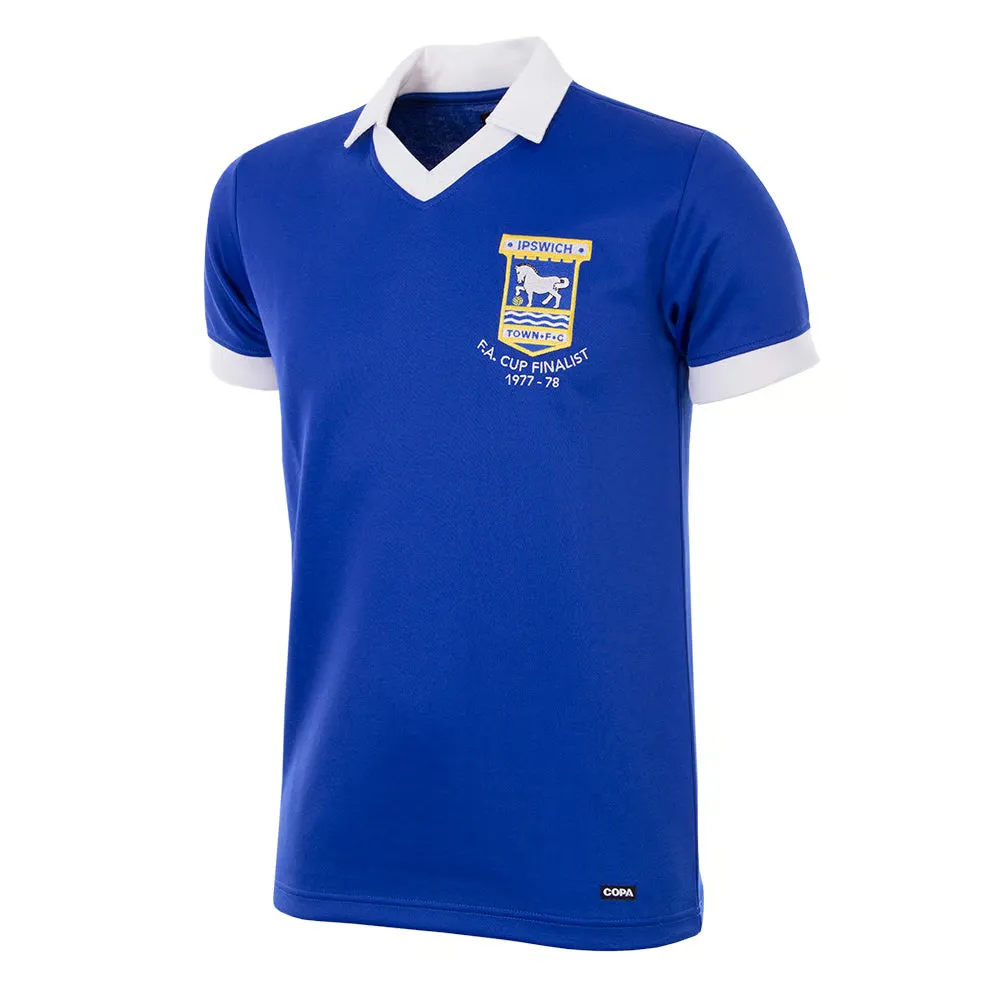 Femme Ipswich Town 1977/78 Finale FA Cup Rétro Maillot
