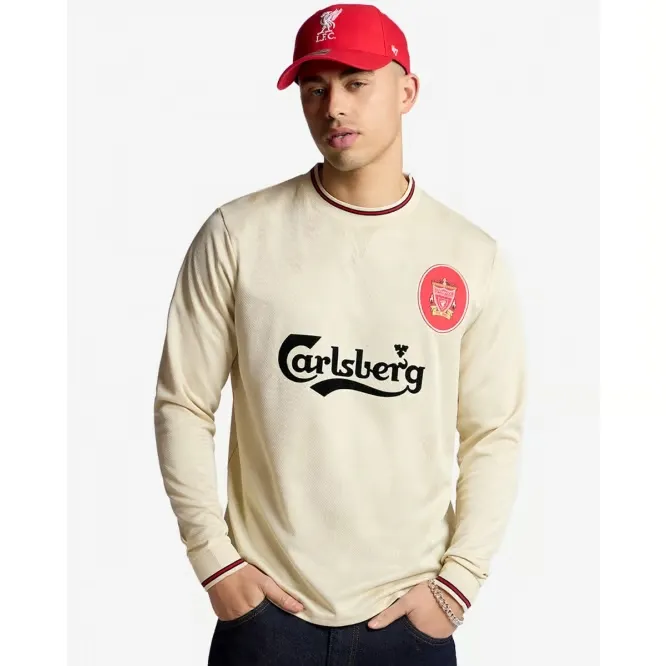 Enfant Liverpool 1996/97 Extérieur Manches Longues Rétro Maillot