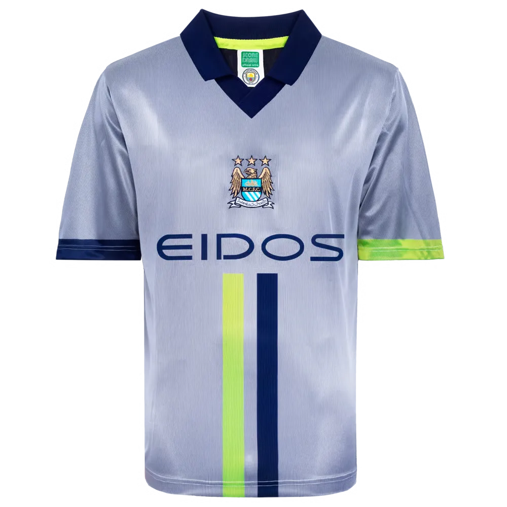 Enfant Manchester City 2000 Extérieur Rétro Maillot