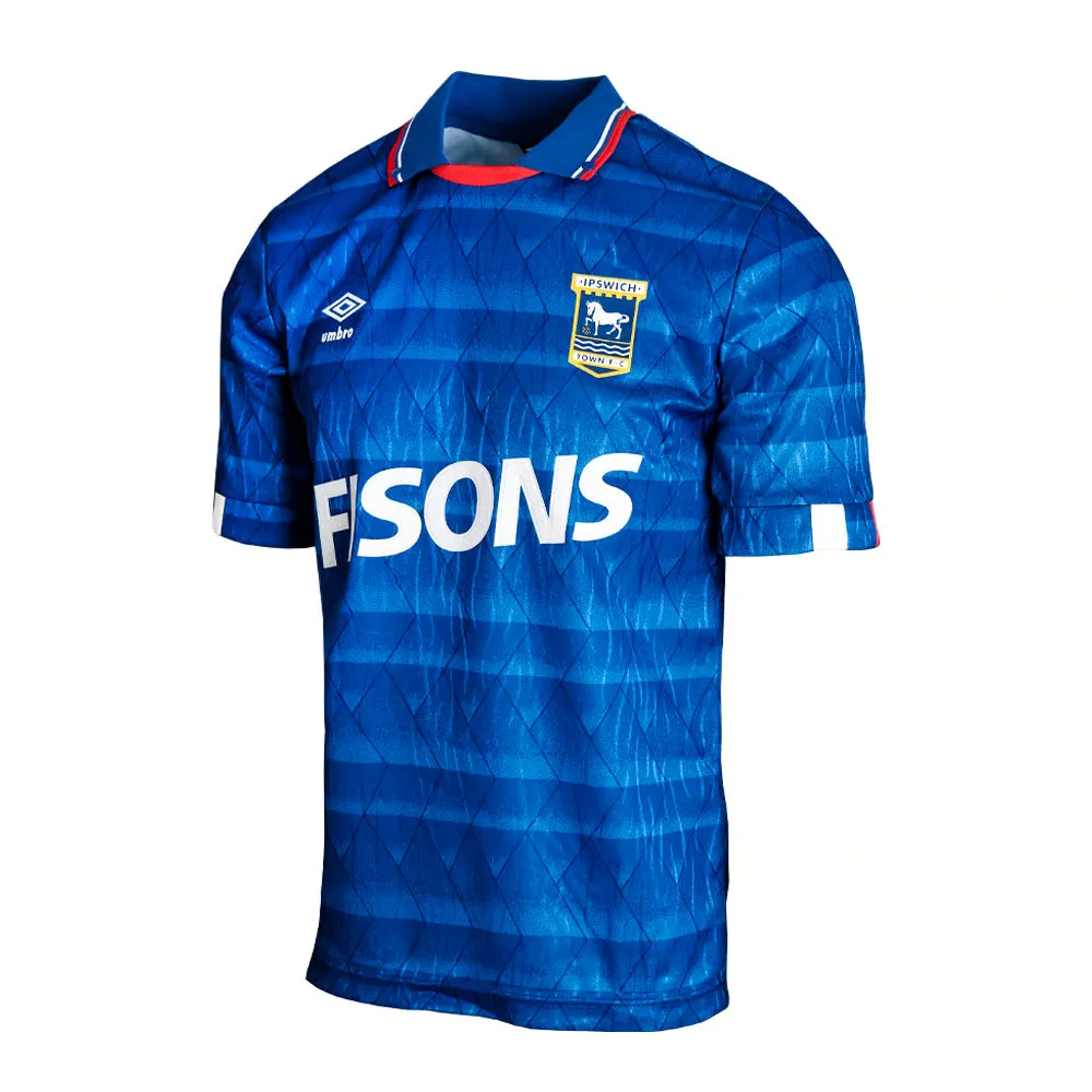 Femme Ipswich Town 1989/92 Domicile Rétro Maillot