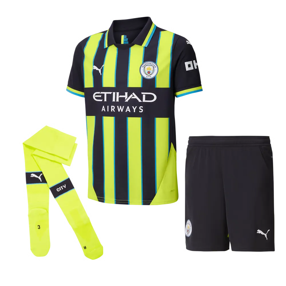 Kit Extérieur Enfant Manchester City 2024/25