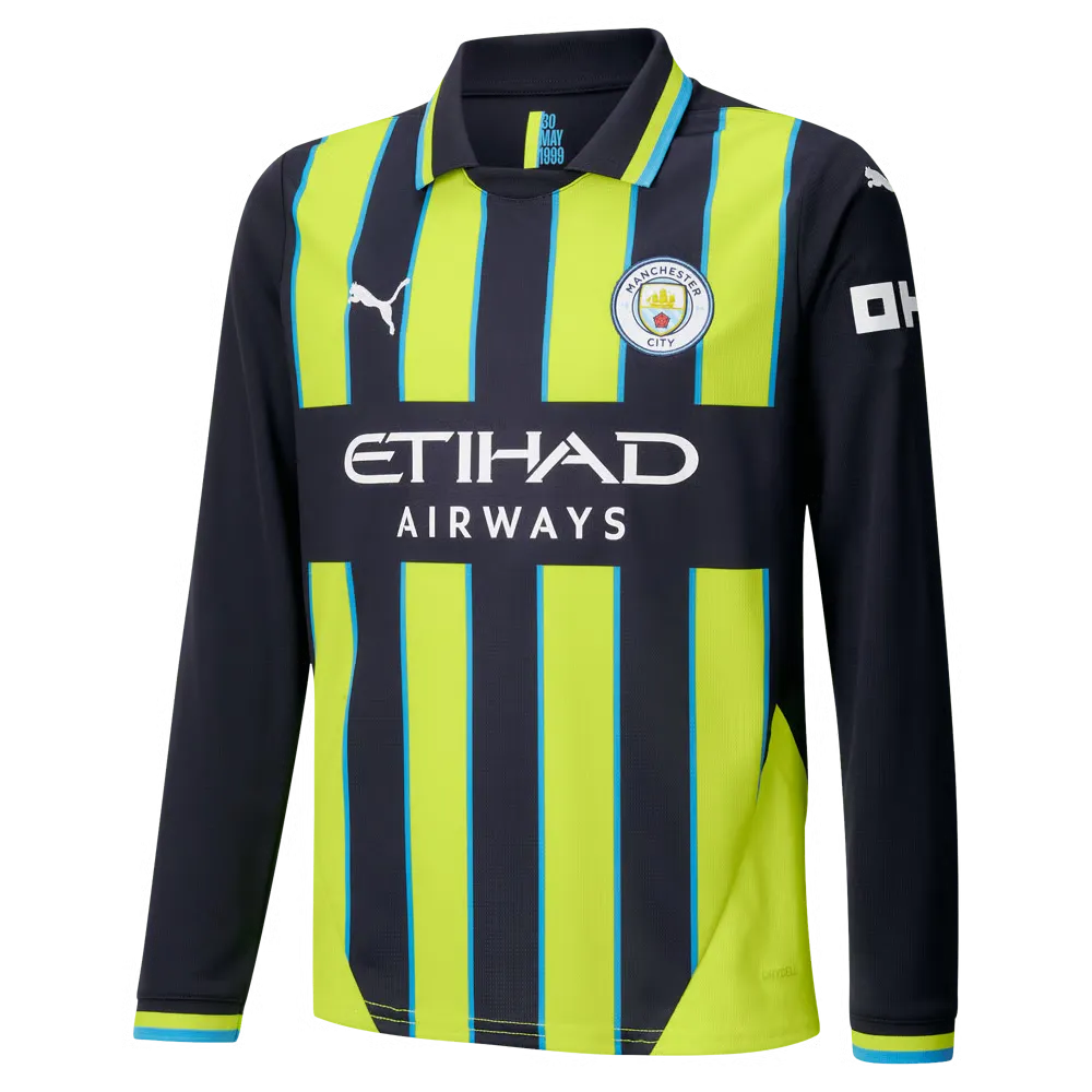 Maillot Away Manchester City Enfant 2024/25 à manches longues