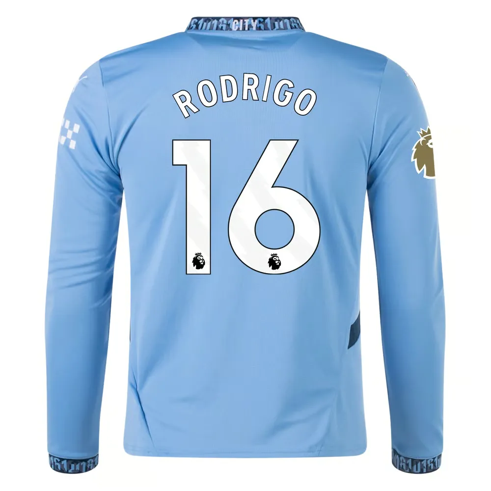 Maillot Domicile Manches Longues 2024/25 Femme RODRIGO Manchester City