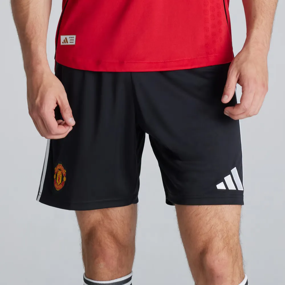 Femme Manchester United 2025/26 Short Domicile - Noir
