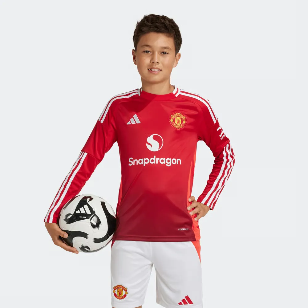 Maillot Manches Longues Domicile Enfant Manchester United 2024/25
