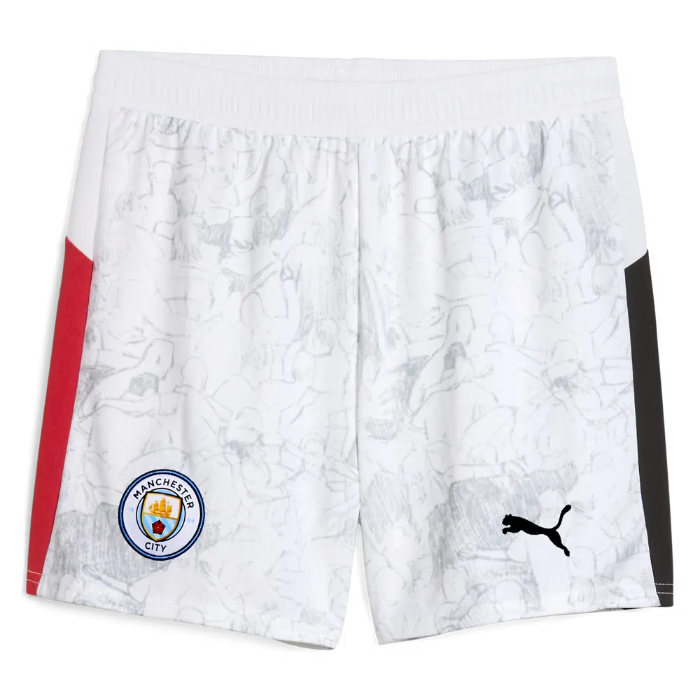 Short enfant Manchester City 2025/26 KidSuper - Blanc