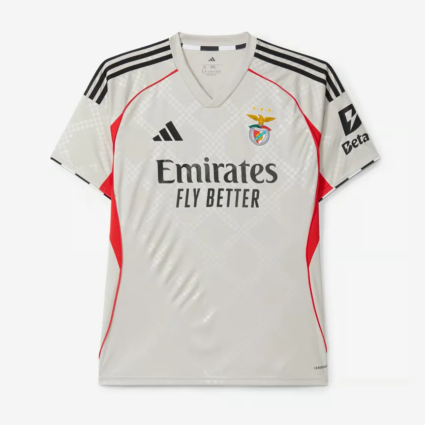 Homme SL Benfica 2025/26 Maillot Extérieur - Beige