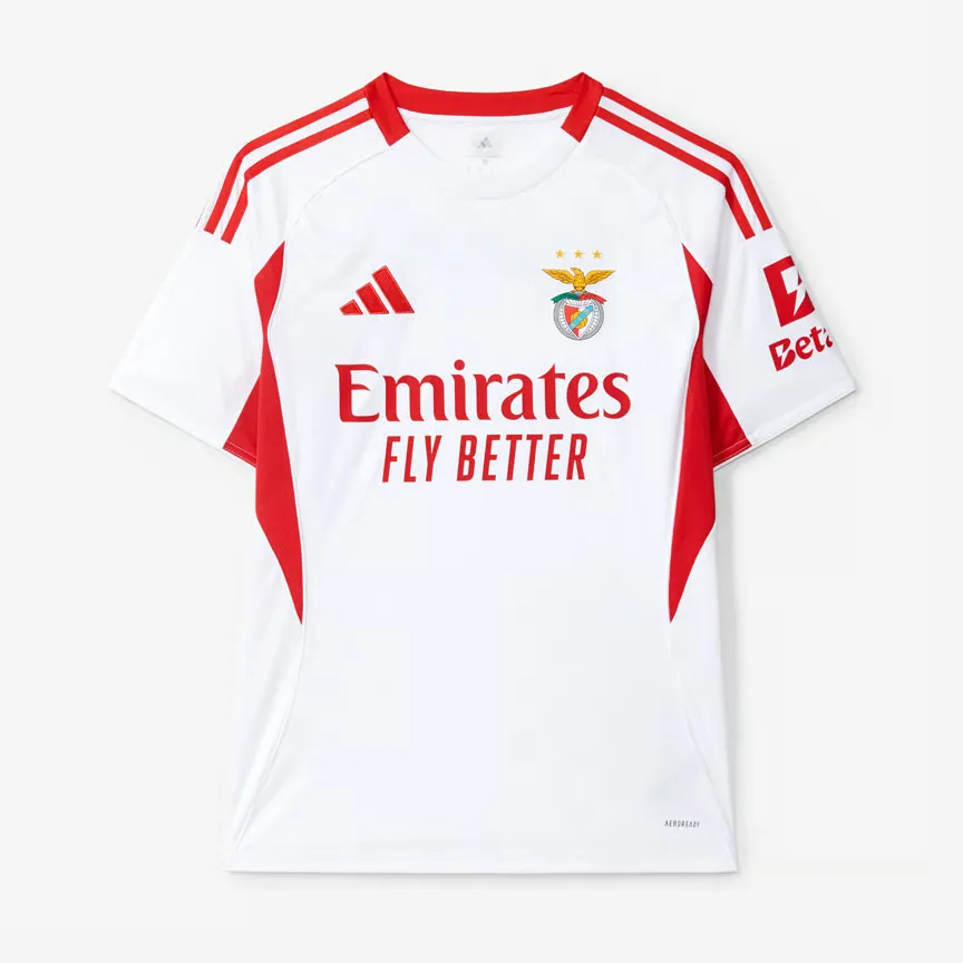 Enfant SL Benfica 2025/26 Maillot Extérieur - Blanc