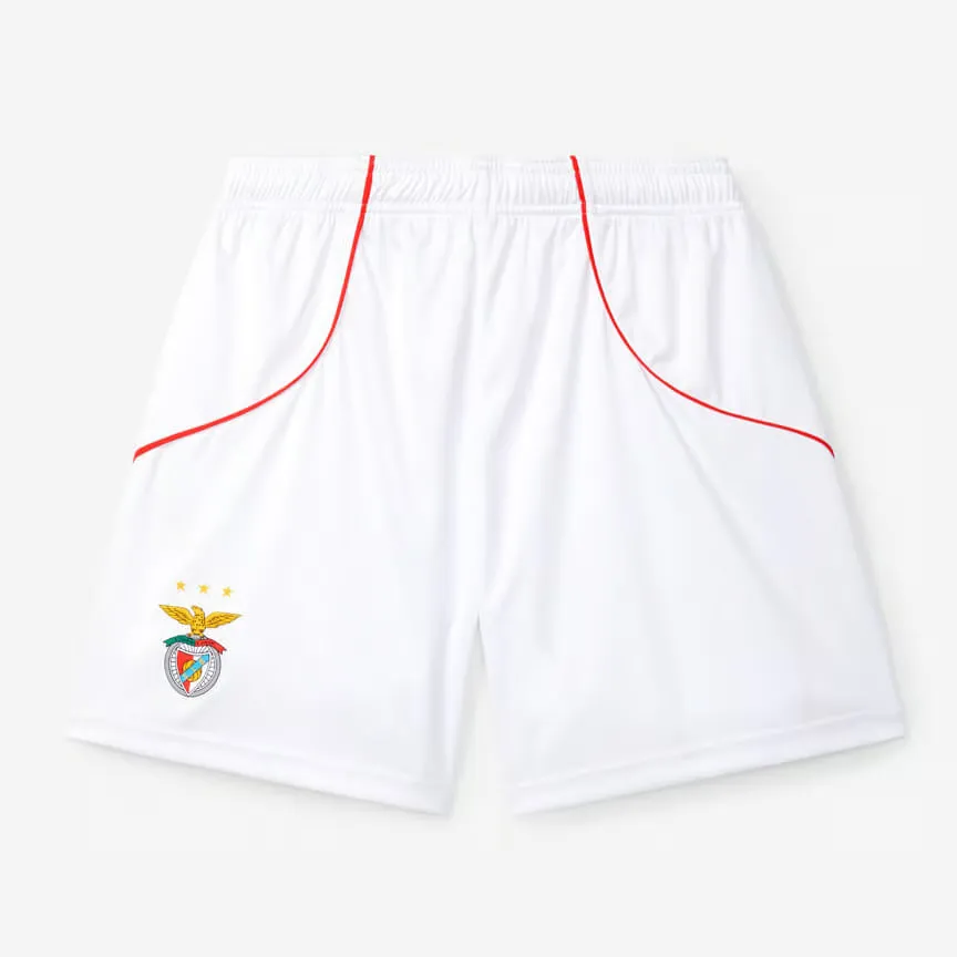 Enfant SL Benfica 2025/26 Short Domicile - Blanc