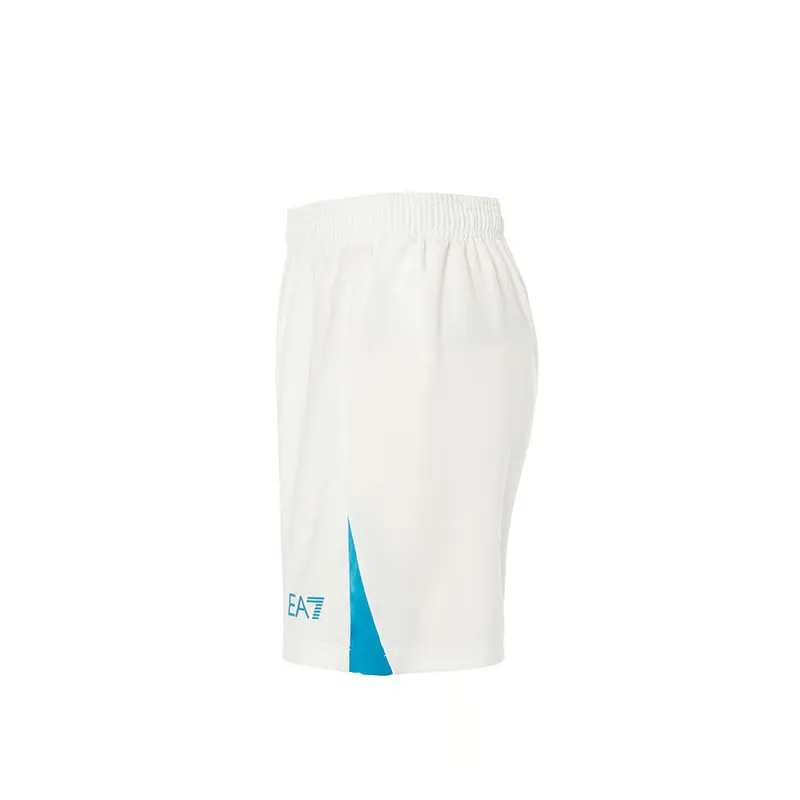 Short domicile Napoli 2024/25 pour enfant - Blanc/Bleu ciel – Image 4