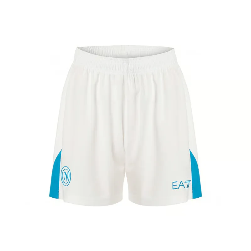 Short domicile Napoli 2024/25 pour homme - Blanc/Bleu ciel