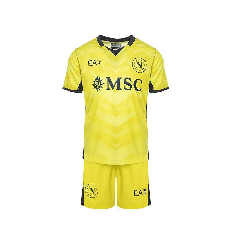 Kit Domicile Enfant Naples 2024/25 - Jaune