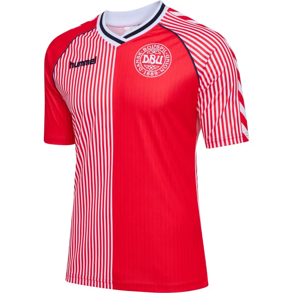 Maillot Retro Danemark 86 Rouge Enfant