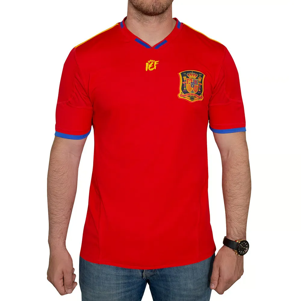 Maillot Retro Espagne 2010 Coupe du Monde Souvenir Rouge Enfant