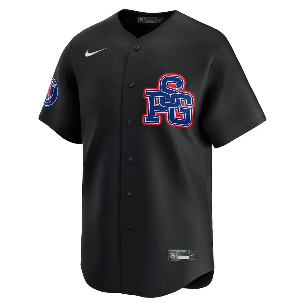 Maillot Enfant PSG x MLB 2025/26 Édition Limitée - Noir