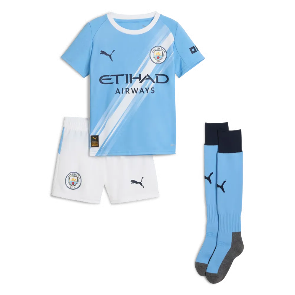 Kit Domicile Manchester City 2025/26 Enfant