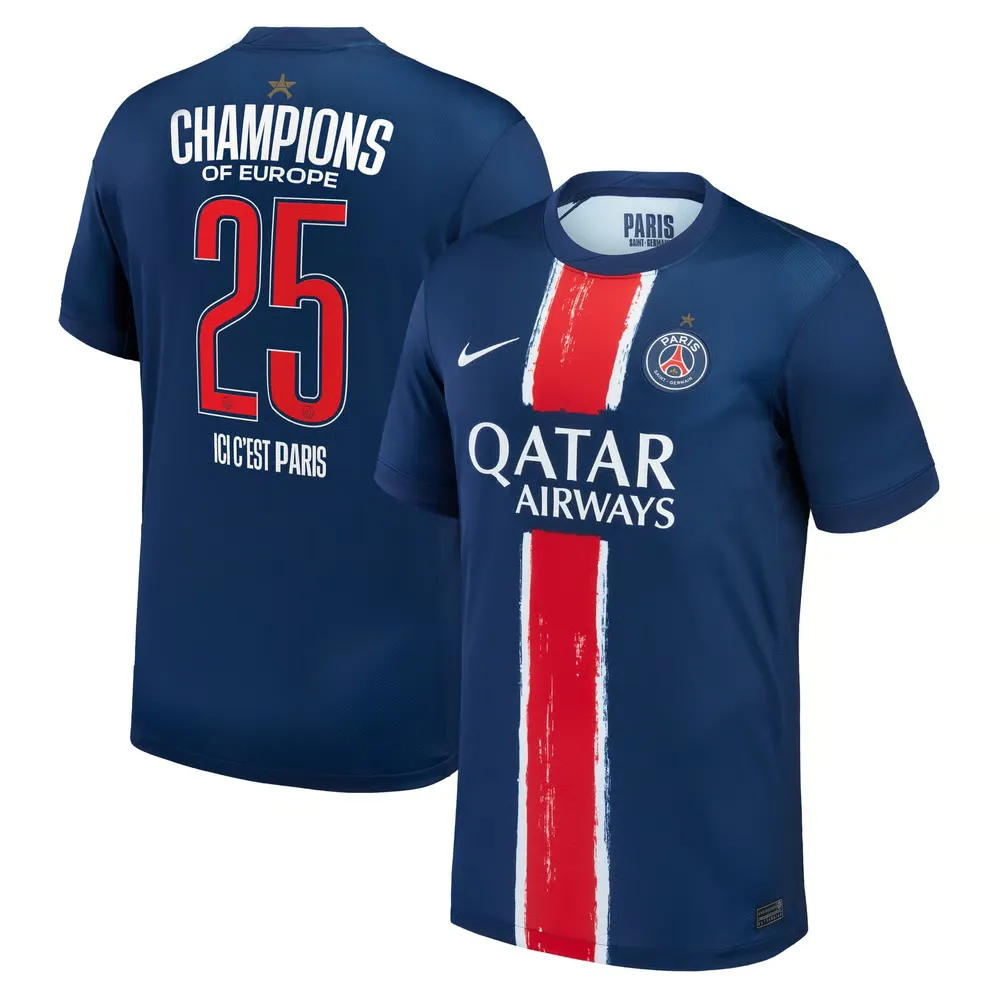 Maillot Homme PSG 2024/25 Domicile Collector - Champions d’Europe 2025