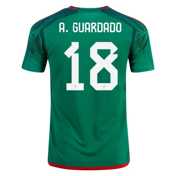 Andres Guardado #18 Mexique Maillot Domicile Coupe du Monde 2022