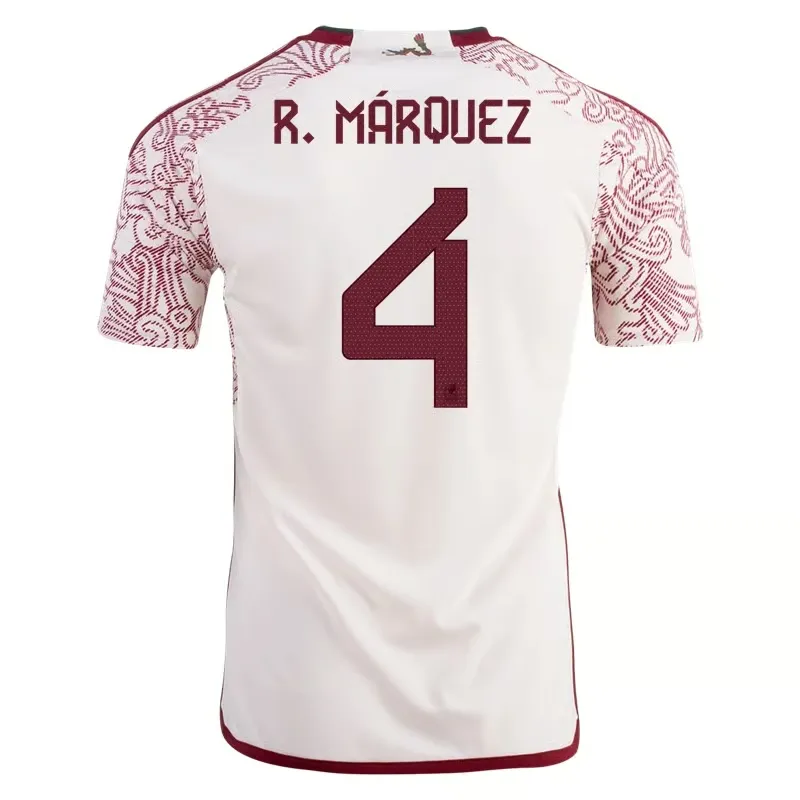Rafael Marquez #4 Mexique Maillot Extérieur Coupe du Monde 2022