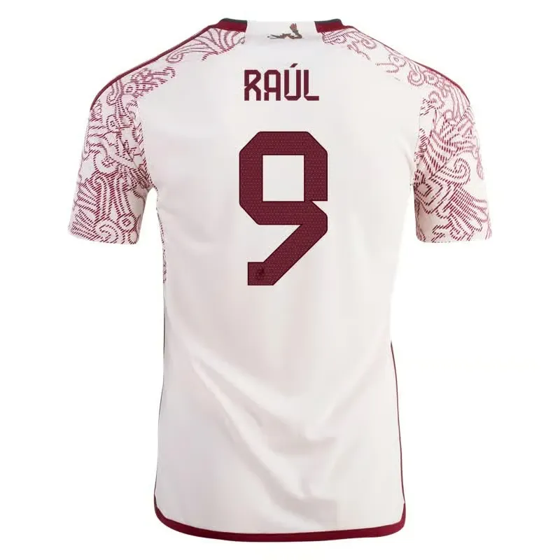 Raul Jimenez #9 Maillot Extérieur Mexique Coupe du Monde 2022