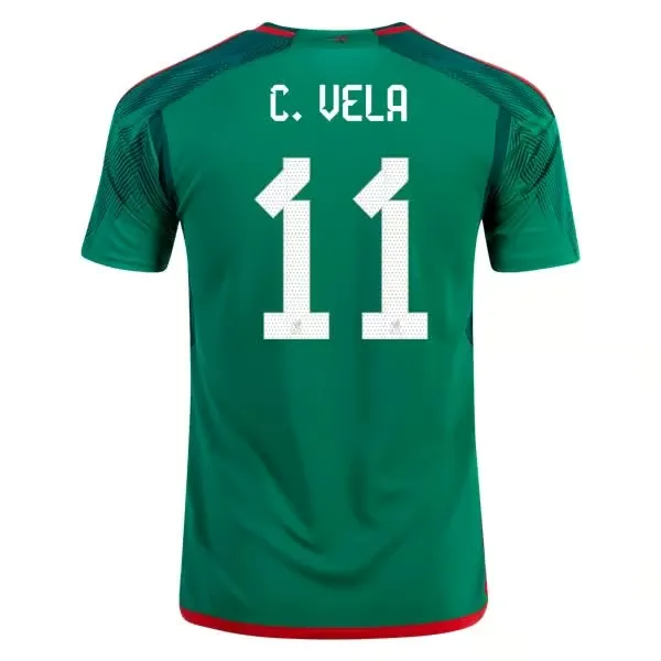Carlos Vela #11 Maillot Domicile Mexique Coupe du Monde 2022