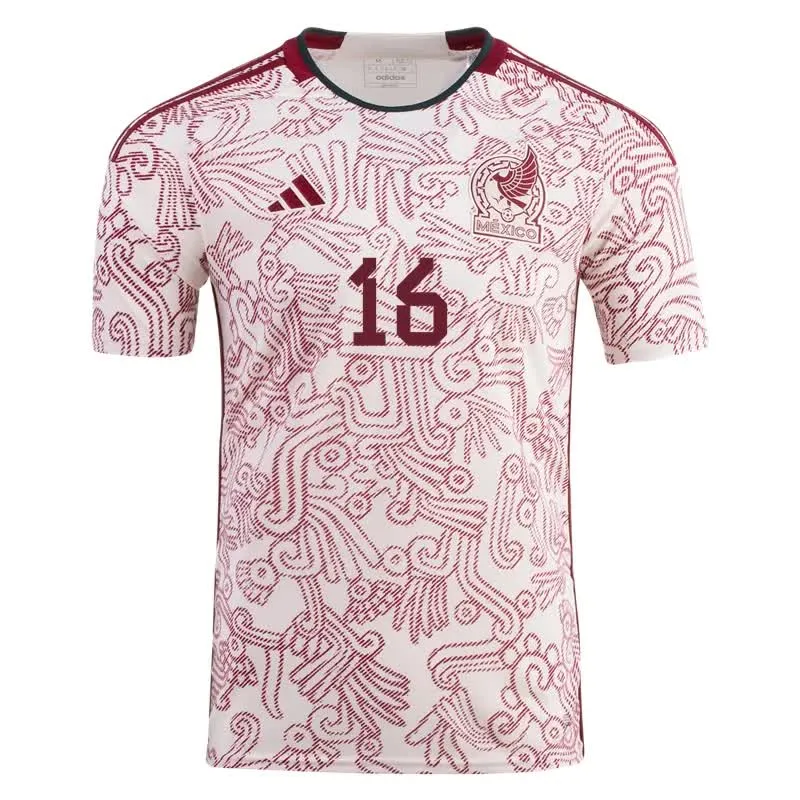 Hector Herrera #16 Mexique Maillot Extérieur Coupe du Monde 2022 – Image 2