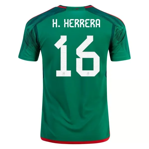 Hector Herrera #16 Mexique Maillot Domicile Coupe du Monde 2022