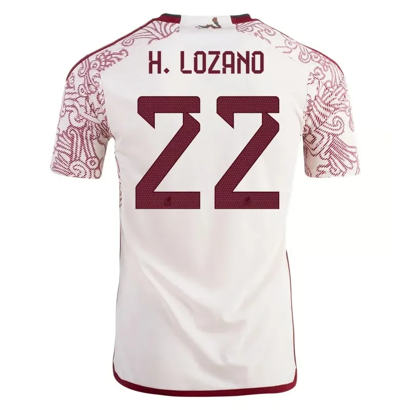 Hirving Lozano #22 Mexique Maillot Extérieur Coupe du Monde 2022