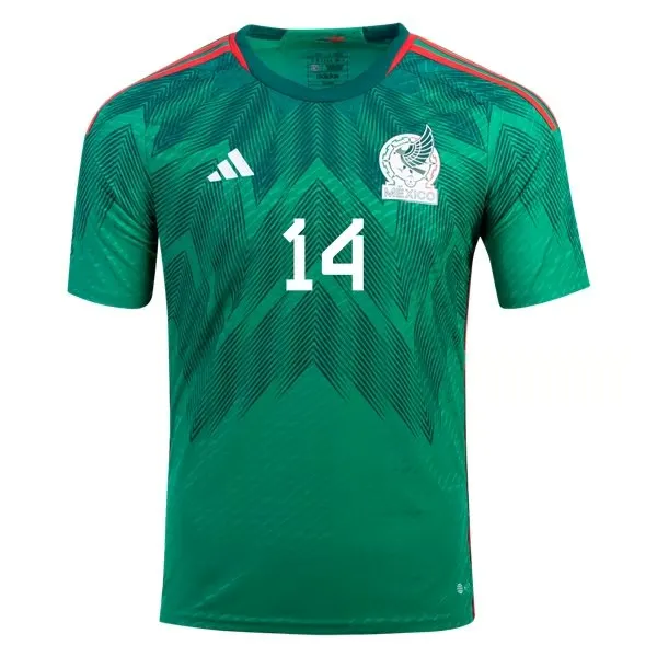 Javier Hernandez Chicharito #14 Maillot Domicile Mexique Coupe du Monde 2022 – Image 2
