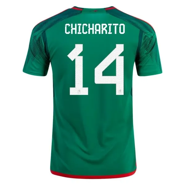 Javier Hernandez Chicharito #14 Maillot Domicile Mexique Coupe du Monde 2022