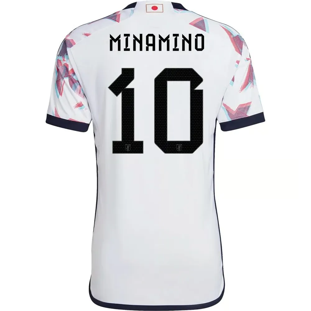 Takumi Minamino #10 Maillot Extérieur Japon Coupe du Monde 2022