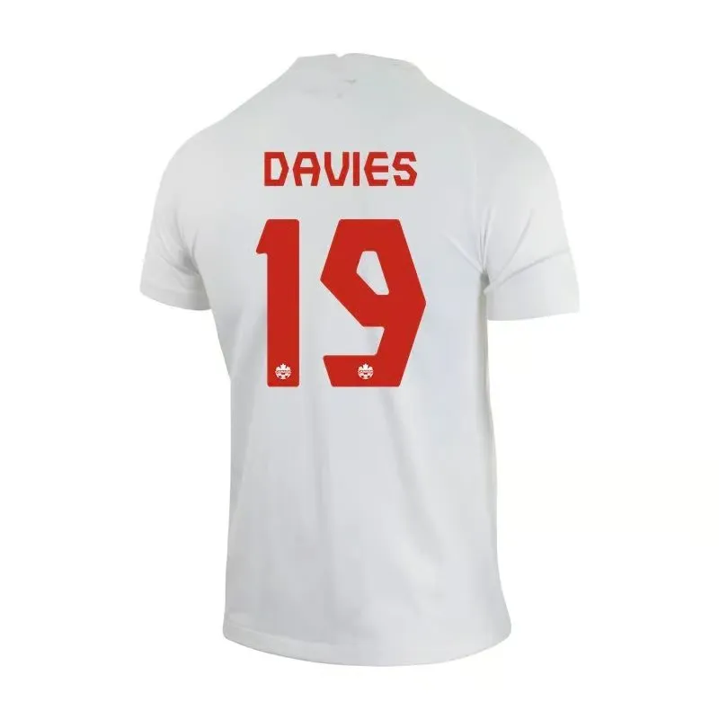 Alphonso Davies #19 Maillot Extérieur Canada Coupe du Monde 2022