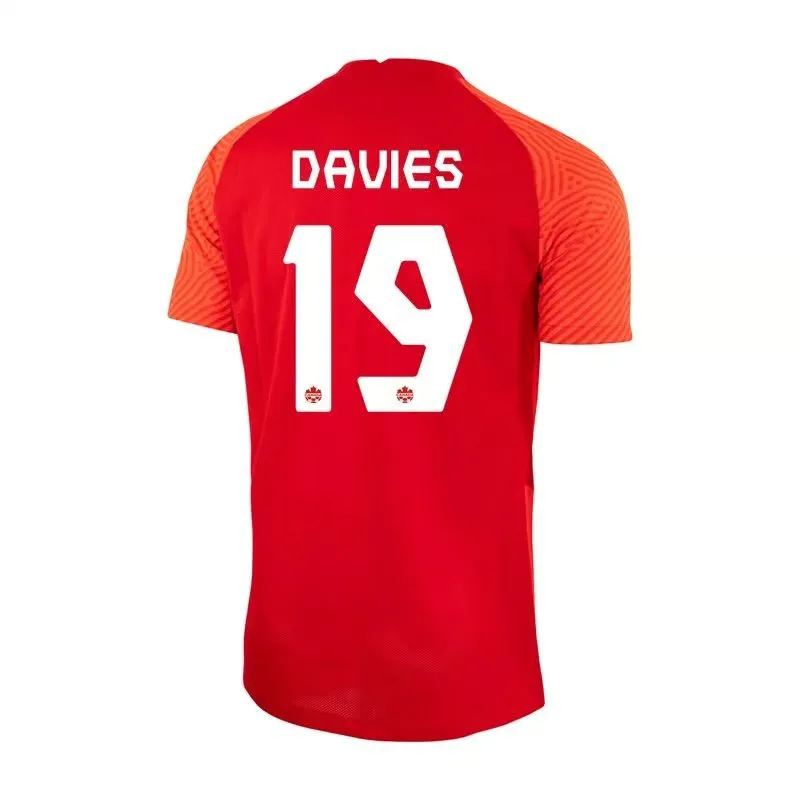 Alphonso Davies #19 Maillot Domicile Canada Coupe du Monde 2022