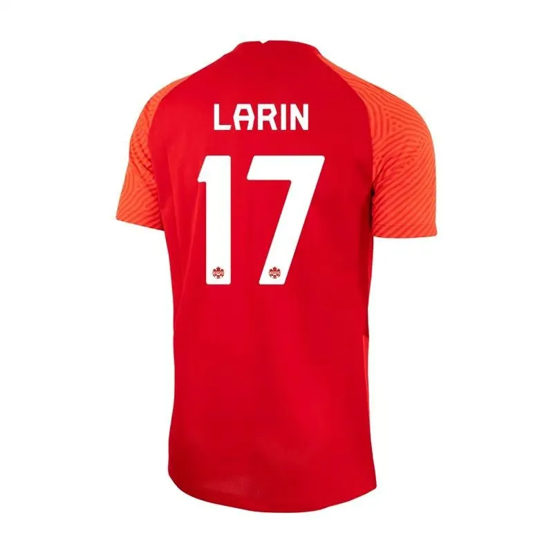Cyle Larin #17 Maillot Domicile Canada Coupe du Monde 2022