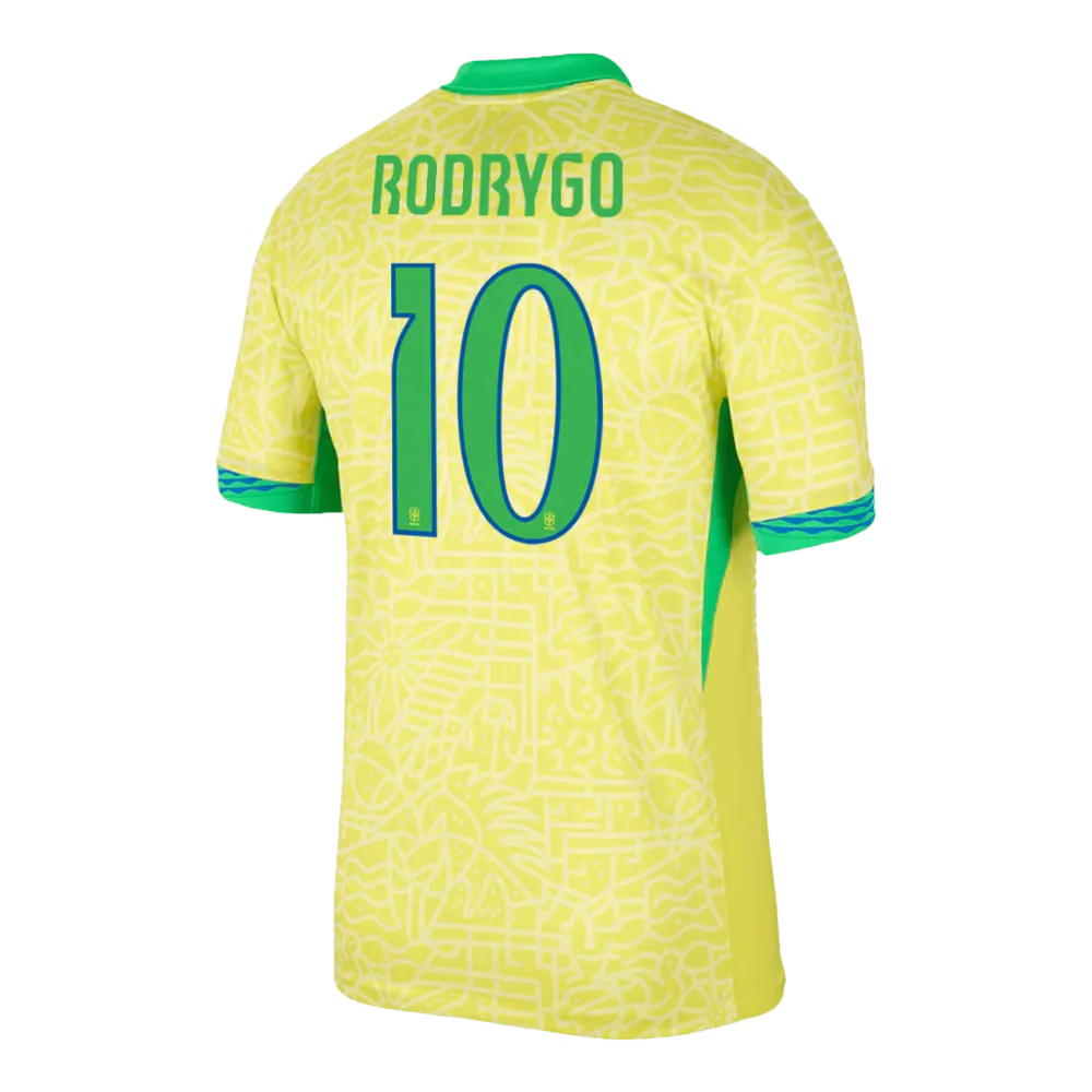 RODRYGO #10 Brésil Maillot Domicile Copa America 2024