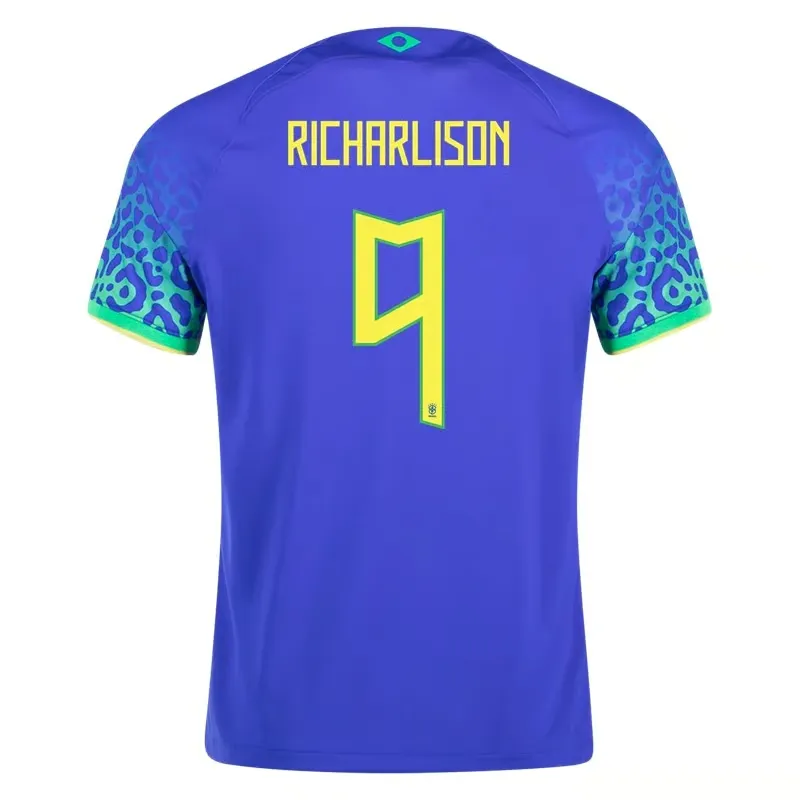 Richarlison #9 Brésil Maillot Extérieur Coupe du Monde 2022