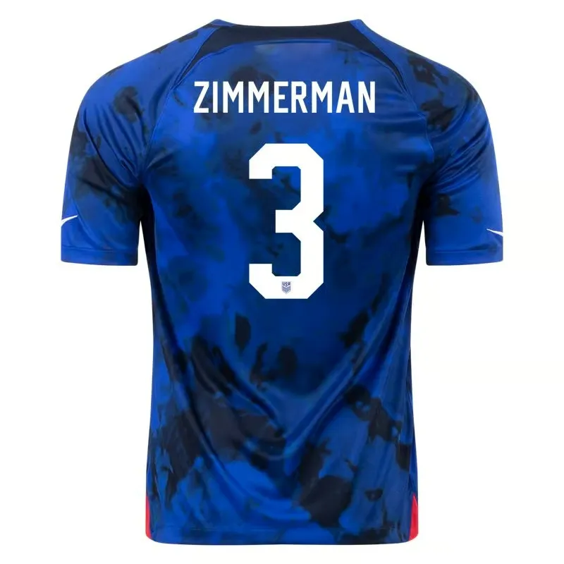 Walker Zimmerman #3 USMNT Maillot Extérieur Coupe du Monde 2022