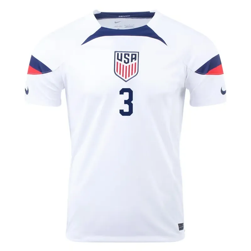 Walker Zimmerman #3 USMNT Maillot Domicile Coupe du Monde 2022 – Image 2